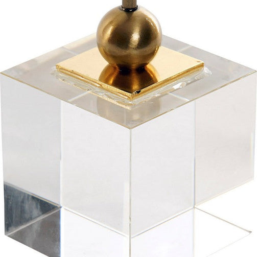 Decorative Figure Dekodonia Metal Crystal (25 x 8 x 45 cm) Dekodonia