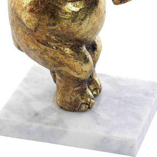 Decorative Figure Dekodonia Elephant Metal Resin Marble (10 x 8 x 26 cm) Dekodonia