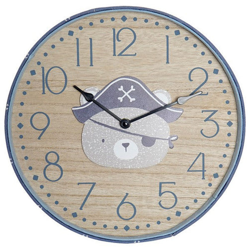 Wall Clock Dekodonia Bear Pirate (31 x 4 x 31 cm) Dekodonia