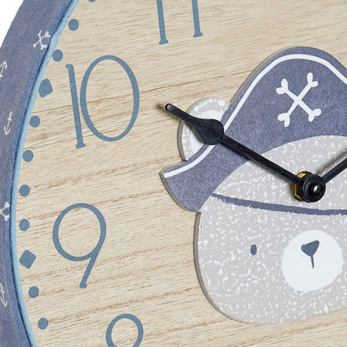 Wall Clock Dekodonia Bear Pirate (31 x 4 x 31 cm) Dekodonia
