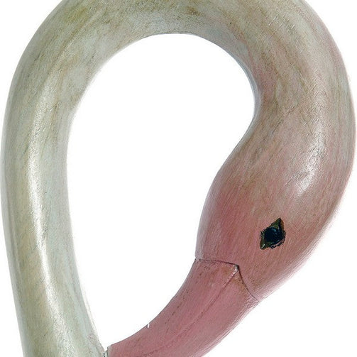 Decorative Figure Dekodonia Bamboo Crystal Iron Mirror Flamenco (38 x 13 x 95 cm) Dekodonia