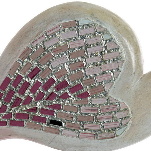 Decorative Figure Dekodonia Bamboo Crystal Iron Mirror Flamenco (38 x 13 x 95 cm) Dekodonia