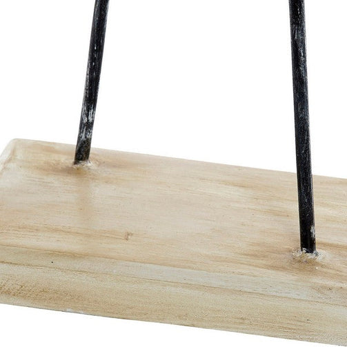 Decorative Figure Dekodonia Bamboo Crystal Iron Mirror Flamenco (38 x 13 x 95 cm) Dekodonia