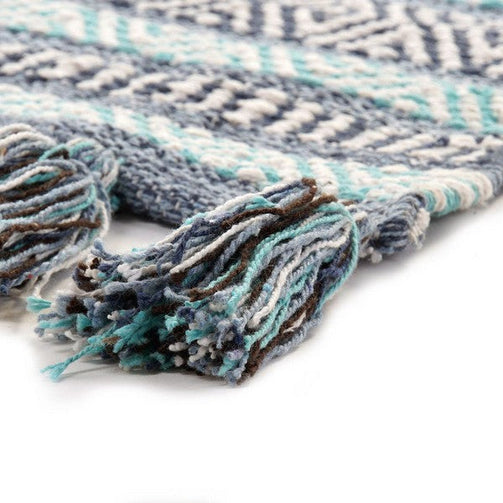 Carpet Dekodonia Blue Cotton (230 x 160 cm) Dekodonia