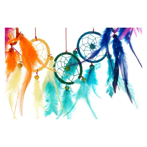Dream Catcher Dekodonia Multicolour Cotton Feather (27 x 70 cm) Dekodonia
