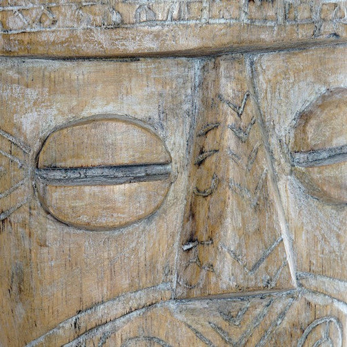 Decorative Figure Dekodonia Metal Bamboo Mask (20 x 10 x 44 cm) Dekodonia