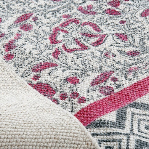 Carpet Dekodonia Flower Cotton Arab (96 x 156 cm) Dekodonia