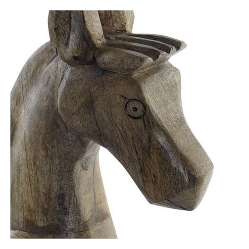 Decorative Figure Dekodonia Wood Metal Horse (37 x 9 x 46 cm) Dekodonia