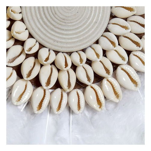 Wall Decoration Dekodonia Feathers Shells Tropical (2 pcs) Dekodonia