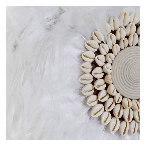 Wall Decoration Dekodonia Feathers Shells Tropical (2 pcs) Dekodonia