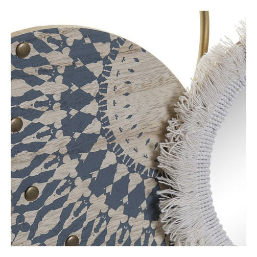 Wall Decoration Dekodonia Pompoms Wood Colonial Dekodonia