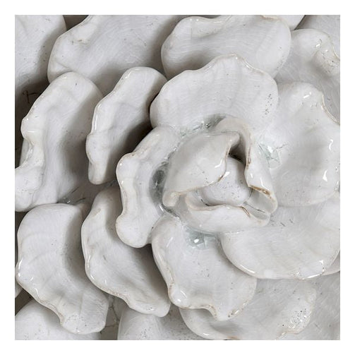 Wall Decoration Dekodonia Flower terracotta Traditional (2 pcs) Dekodonia