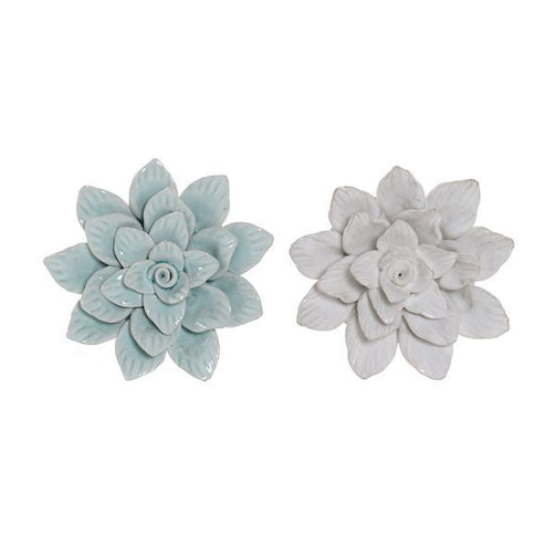 Wall Decoration Dekodonia Flower terracotta Traditional (2 pcs) Dekodonia