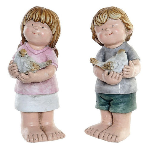 Decorative Figure Dekodonia Fibreglass Boys (2 pcs) (15 x 15 x 39 cm) Dekodonia