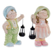 Decorative Figure Dekodonia Fibreglass Boys (2 pcs) (25 x 18 x 44 cm) Dekodonia