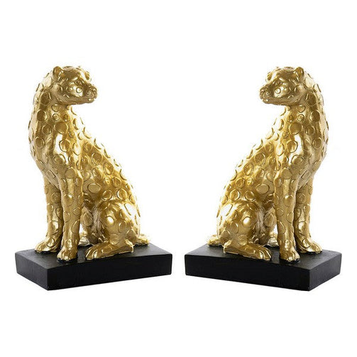 Sculpture Dekodonia Leopard Resin (2 pcs) (20 x 12 x 31 cm) Dekodonia