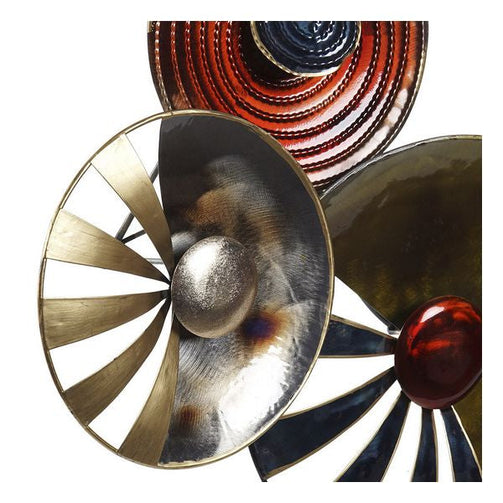 Wall Decoration Dekodonia Circles Metal Modern (118 x 8 x 63 cm) Dekodonia