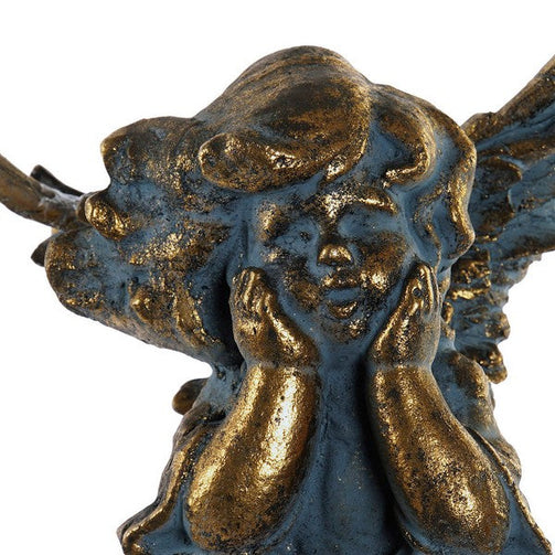 Sculpture Dekodonia Angel Golden Aged finish (19 x 18 x 63 cm) Dekodonia