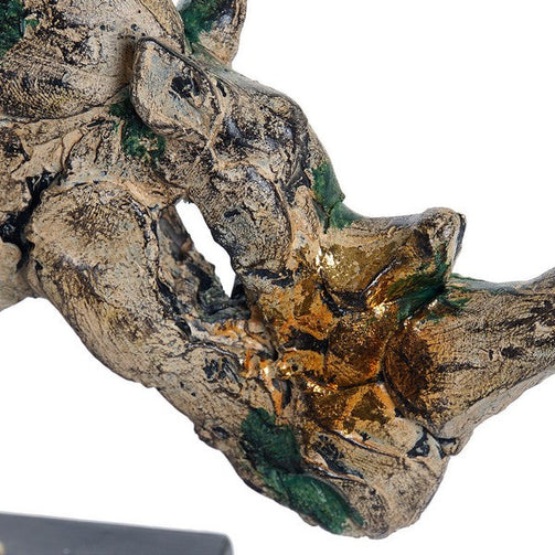 Decorative Figure Dekodonia Rhinoceros Resin (40 x 9 x 21 cm) Dekodonia