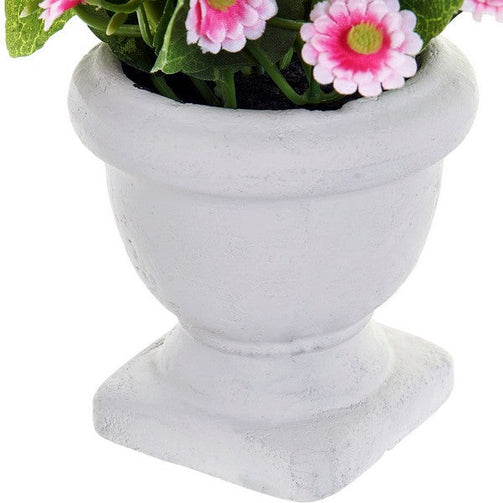 Decorative Flower Dekodonia Paper Plastic Cloth Iron (2 pcs) (14 x 14 x 17 cm) Dekodonia