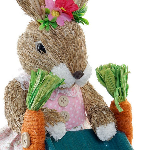 Decorative Figure Dekodonia Polyester Fibre Rabbit (30 x 12 x 33 cm) Dekodonia