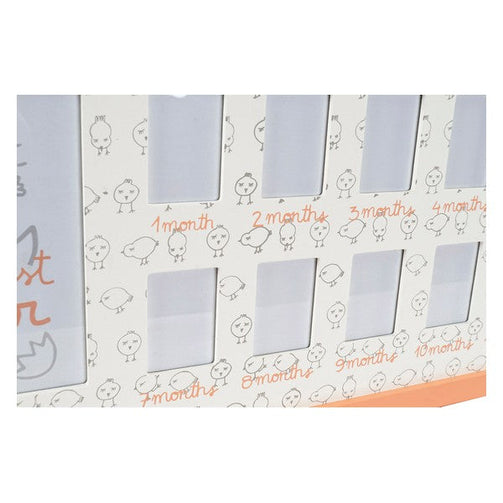 Photo frame Dekodonia Wood Crystal Chicken (63 x 1 x 29 cm) (2 pcs) Dekodonia