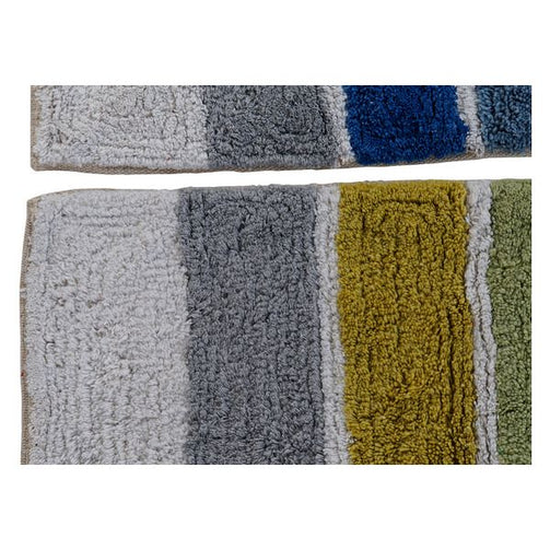 Carpet Dekodonia Striped Cotton (2 pcs) (80 x 1 x 50 cm) Dekodonia