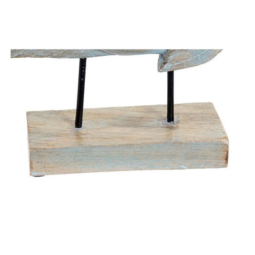 Decorative Figure Dekodonia Metal Mango wood Fish (43 x 7 x 23 cm) Dekodonia