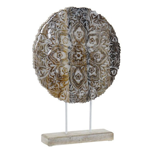 Decorative Figure Dekodonia Mandala Metal Mango wood (29 x 7 x 42 cm) Dekodonia