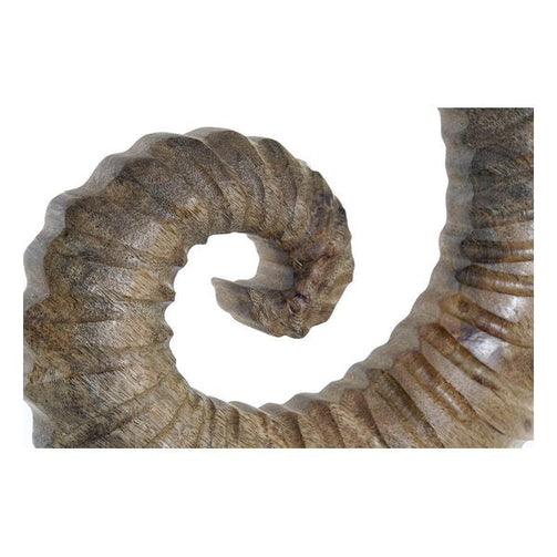 Decorative Figure Dekodonia Horn Metal Mango wood (29 x 7 x 45 cm) Dekodonia