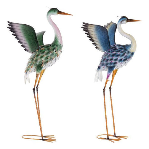 Decorative Figure Dekodonia Bird Metal (2 pcs) (36 x 44 x 92 cm) Dekodonia