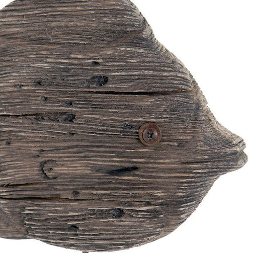 Decorative Figure Dekodonia Metal Paolownia wood Fish (19 x 3 x 26 cm) Dekodonia