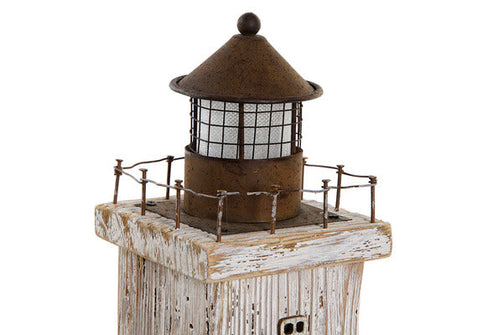 Headlight Dekodonia Ornamental Sailor Metal Paolownia wood (10 x 10 x 36 cm) Dekodonia