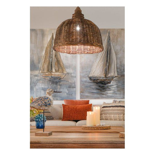 Decorative Figure Dekodonia Bird Wood Metal (32 x 10 x 33 cm) Dekodonia