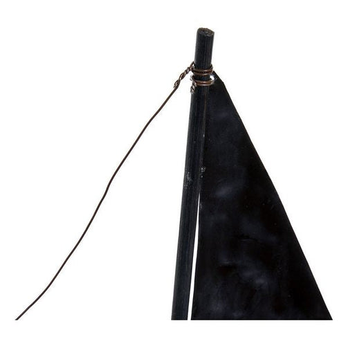 Decorative Figure Dekodonia Barco Metal Paolownia wood (19 x 5 x 21 cm) Dekodonia