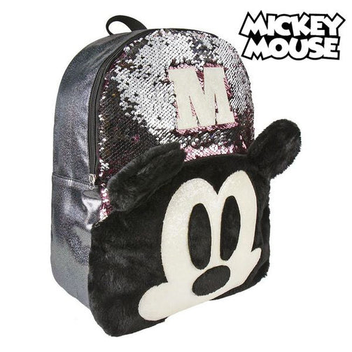 Casual Backpack Mickey Mouse sequins (31 x 40 x 12 cm) Mickey Mouse