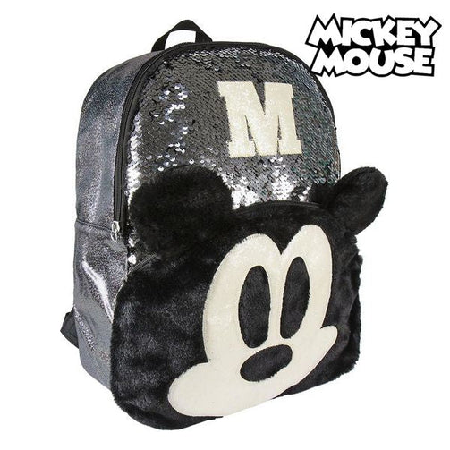Casual Backpack Mickey Mouse sequins (31 x 40 x 12 cm) Mickey Mouse