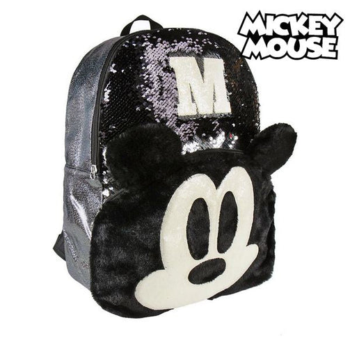 Casual Backpack Mickey Mouse sequins (31 x 40 x 12 cm) Mickey Mouse