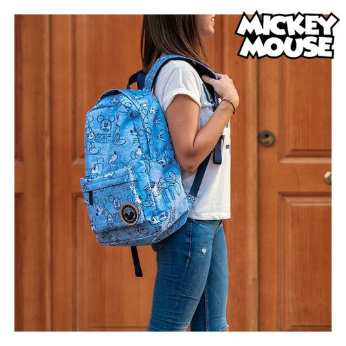 School Bag Mickey Mouse 72832 Blue Mickey Mouse