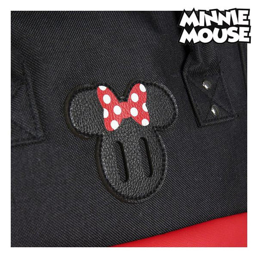 Casual Backpack Minnie Mouse Black Red Minnie Mouse
