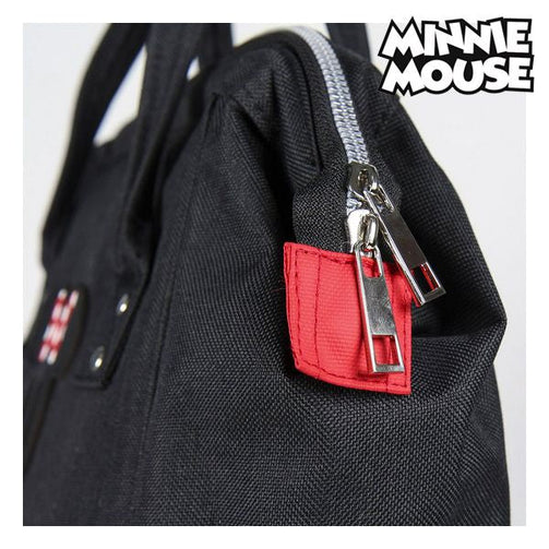 Casual Backpack Minnie Mouse Black Red Minnie Mouse