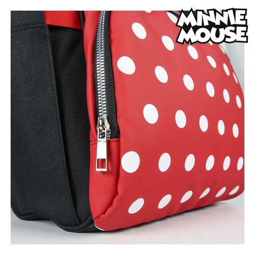 Casual Backpack Minnie Mouse Black Red Minnie Mouse