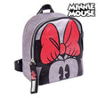 Casual Backpack Minnie Mouse (18 x 21 x 10 cm) Silver Minnie Mouse