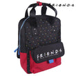 School Bag Friends Black (28 x 28 x 11 cm) Friends