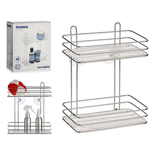 Shelve Chrome Silver BigBuy Home