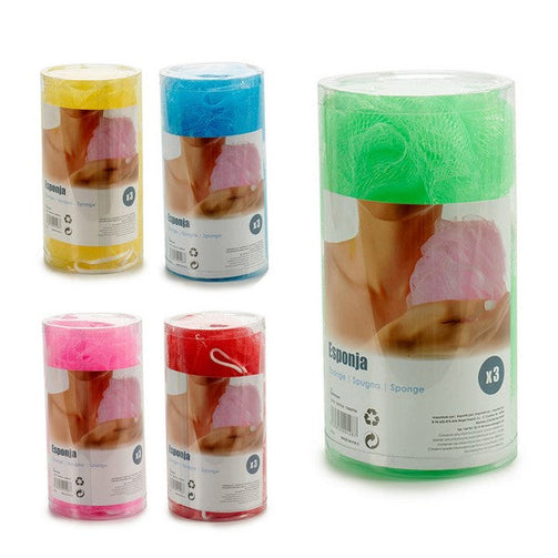 Body Sponge 3 Pieces BigBuy Home