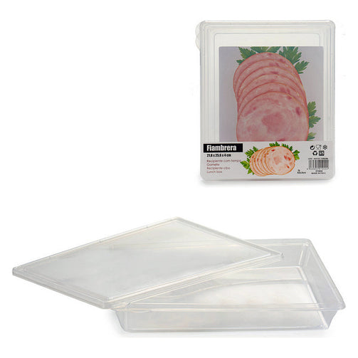 Lunch box Plastic Transparent BigBuy Home