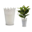 Plant pot White Plastic White Ibergarden