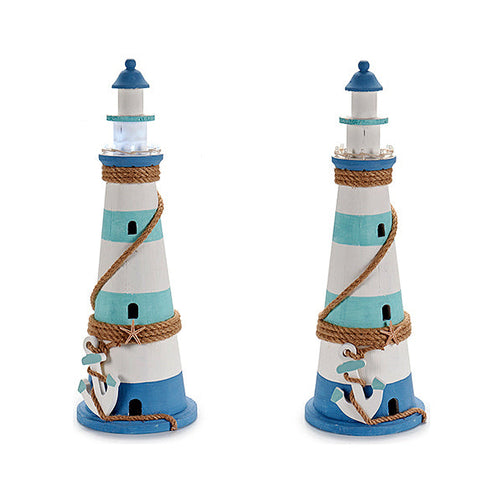 Decorative Figure Wood (18 x 53 x 18 cm) LED Lights Gift Decor