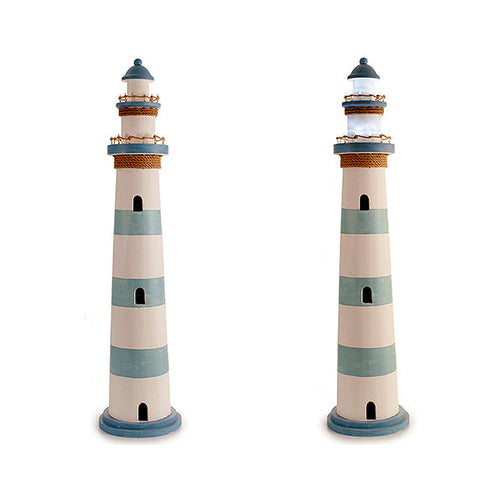 Decorative Figure Wood 11 (26 x 115 x 26 cm) LED Lights Gift Decor